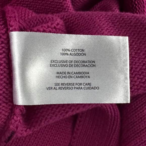 GAP Women's 100% Cotton Sweater Pink Size XXL New with Tags - Picture 11 of 15